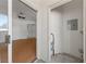 Hallway with access to storage area on the right and living area on the left at 10116 Jacob Pl # 104, Las Vegas, NV 89144