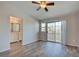 Tranquil main bedroom showcasing a sliding glass door and attached bathroom at 1979 Cutlass Dr # 1979, Henderson, NV 89014
