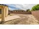 Large backyard with privacy wall ready for new landscaping at 5300 E La Terra Ave, Pahrump, NV 89061