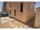 This home features a patio area with decorative gravel and stepping stones, offering a private outdoor space at 6652 Weeping Pine St, Las Vegas, NV 89149