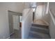 Carpeted staircase leading to the upper level of the house at 6652 Weeping Pine St, Las Vegas, NV 89149