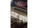 Night aerial view of F1 Grand Prix race course near Hilton Grand Vacations, Las Vegas at 135 E Harmon Ave # 2515, Las Vegas, NV 89109