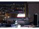 Exterior shot overlooking the T-Mobile Arena and city lights at night at 135 E Harmon Ave # 2515, Las Vegas, NV 89109