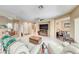 Comfortable living room area featuring neutral walls, tile flooring and fireplace at 1862 Redwood Valley St, Henderson, NV 89052