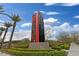 Downtown Summerlin community sign with palm trees and manicured landscape at 2728 Faiss Dr, Las Vegas, NV 89134