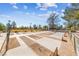 Well-maintained shuffleboard courts under a bright blue sky with sparse trees at 2728 Faiss Dr, Las Vegas, NV 89134
