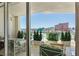 Lovely large balcony with seating and potted plants showcasing the bright city views at 2877 Paradise Rd # 2502, Las Vegas, NV 89109