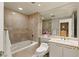 Elegant bathroom with soaking tub and marble countertop at 2877 Paradise Rd # 2502, Las Vegas, NV 89109