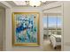 A framed piece of art is featured outside a bedroom with views at 2877 Paradise Rd # 2502, Las Vegas, NV 89109