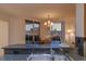 Gourmet kitchen showcasing granite countertops and a view to the living space at 2877 Paradise Rd # 2502, Las Vegas, NV 89109