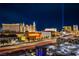 Beautiful evening cityscape view of the Las Vegas skyline and surrounding area at 4525 Dean Martin Dr # 1103, Las Vegas, NV 89103