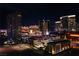 Panoramic view from Las Vegas high rise condos with city lights and surrounding buildings at 4525 Dean Martin Dr # 1103, Las Vegas, NV 89103