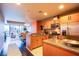 Modern kitchen with granite countertops and stainless steel appliances at 4525 Dean Martin Dr # 1103, Las Vegas, NV 89103