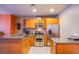 Well-lit kitchen featuring stainless steel appliances and granite countertops at 4525 Dean Martin Dr # 1103, Las Vegas, NV 89103