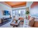 Comfortable living space with large windows, a cozy sofa, and stylish accents at 4525 Dean Martin Dr # 1103, Las Vegas, NV 89103