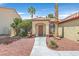 Inviting single-story home with a well-kept front yard with desert landscaping at 731 Rising Star Dr, Henderson, NV 89014