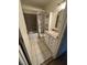 Compact bathroom featuring a shower/tub combo, and vanity with storage at 4244 Gibraltar St, Las Vegas, NV 89121