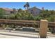 Balcony overlooking the backyard and neighborhood with clear blue skies at 8303 Saddleback Ledge Ave, Las Vegas, NV 89147