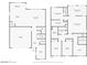 Detailed floor plan showcasing layout of kitchen, living room, bedrooms, bathrooms, and garage at 888 Cherry Glen Pl, Las Vegas, NV 89138