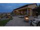 Backyard featuring outdoor seating, a pool, and fire features at 1123 Christian Rd, Henderson, NV 89002