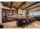 Expansive kitchen featuring a central island with seating, modern appliances, and scenic outdoor views at 1123 Christian Rd, Henderson, NV 89002