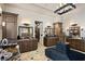 Salon with dark wood cabinets and granite countertops at 1123 Christian Rd, Henderson, NV 89002
