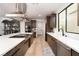 Modern kitchen with island, stainless appliances and sleek design at 11990 Montague St, Las Vegas, NV 89138