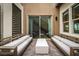 Stylish outdoor patio with modern seating, perfect for entertaining or relaxing at 11990 Montague St, Las Vegas, NV 89138