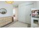 Bright bedroom with closet, dresser, and playful decor, creating a cozy and inviting space at 12356 Notch Trail Ave, Las Vegas, NV 89138