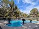 Enjoy this sparkling community pool with ample seating, sun, and shade at 2851 S Valley View Blvd # 1098, Las Vegas, NV 89102