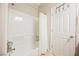 Bathroom featuring a shower, tub and storage shelves at 7119 Saddle Back Peak St, Las Vegas, NV 89166