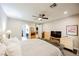 Generously sized bedroom featuring view into bathroom and kitchen, offering a look at the layout at 7119 Saddle Back Peak St, Las Vegas, NV 89166