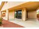 View of covered patio and backyard with desert landscaping at 1172 Via Della Costrella, Henderson, NV 89011