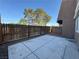 Backyard with a fenced perimeter and a concrete patio for entertaining at 1474 Santa Anita Dr # B, Las Vegas, NV 89119