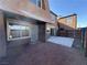 Backyard patio with gravel and a tall wooden fence surrounding the property at 1474 Santa Anita Dr # B, Las Vegas, NV 89119
