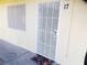 Apartment featuring a security screen door and small doormat, number 17 visible at 212 Orland St # 17, Las Vegas, NV 89107