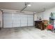 View of the large garage with a multi-panel garage door at 2137 Point Mallard Dr, Henderson, NV 89012