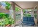 Covered patio with a comfortable seating area and nice view at 2137 Point Mallard Dr, Henderson, NV 89012