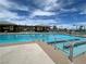 Outdoor swimming pool with several swimming lanes for exercise or recreation at 2137 Point Mallard Dr, Henderson, NV 89012