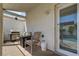 Outdoor patio featuring a BBQ grill and seating area for comfortable outdoor dining and relaxation at 2301 Jean Paul Ave, North Las Vegas, NV 89031