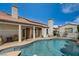 Relaxing in-ground pool alongside a covered patio for convenient outdoor enjoyment at 2301 Jean Paul Ave, North Las Vegas, NV 89031