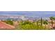 Expansive city view showcasing the Las Vegas skyline from an elevated vantage point with lush green trees in the foreground at 2733 Auchmull St, Henderson, NV 89044