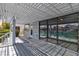 Covered patio with views of the canal offers privacy and outdoor living space at 3061 Waterside Cir, Las Vegas, NV 89117