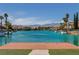 Dockside water view of boats and waterfront homes at 3061 Waterside Cir, Las Vegas, NV 89117