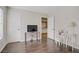 Bright bedroom with laminate floors and television at 3420 Lockport St, Las Vegas, NV 89129
