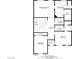 Detailed floor plan of the second floor, showing bedrooms, bathrooms, and closet locations at 3420 Lockport St, Las Vegas, NV 89129