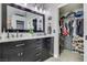 Bathroom featuring double vanity and a closet space at 421 Raindance Dr, Henderson, NV 89014