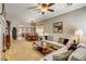 Open concept living area with dining space and comfortable seating at 448 Bright Moon Ave, North Las Vegas, NV 89084