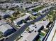 Aerial view of the community featuring a community pool and lush landscaping at 4566 Mansart Ct # 1104, North Las Vegas, NV 89031