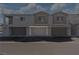 Attached two-car garage providing convenient parking and storage space in a modern home at 4566 Mansart Ct # 1104, North Las Vegas, NV 89031